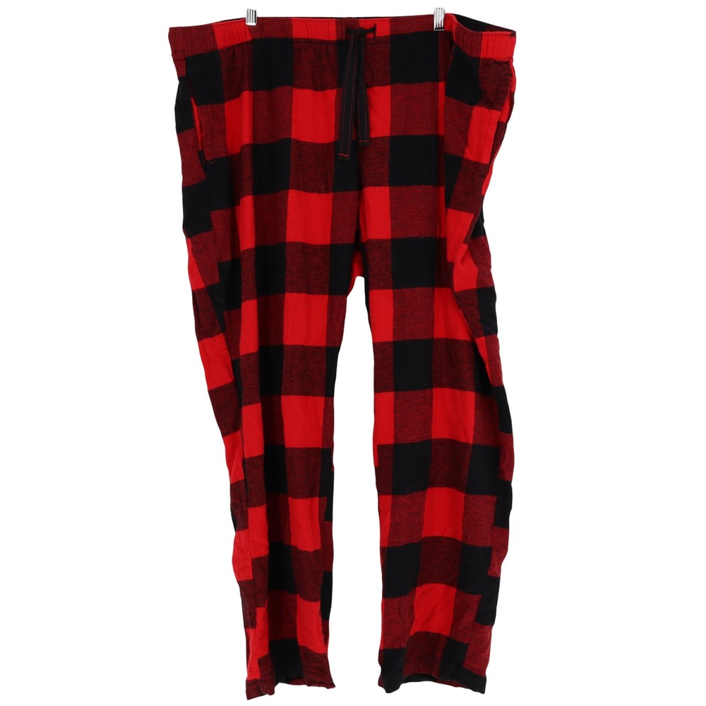 Old Navy Mens XXL Red Black Buffalo Plaid Flannel Pajama Pants